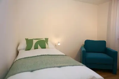 Ein Bett oder Betten in einem Zimmer der Unterkunft Casa Cervino 45