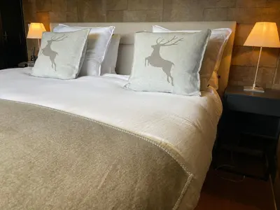 Ein Bett oder Betten in einem Zimmer der Unterkunft Hollywood 1 - A luxury, comfortable and spacious apartment located directly on the slopes!