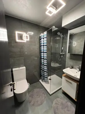 Ein Badezimmer in der Unterkunft Cosy studio for 4 near ski lift, MELEZES K22