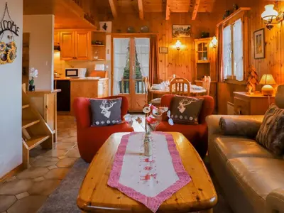 Ein Sitzbereich in der Unterkunft Chalet Ushuaia by Interhome