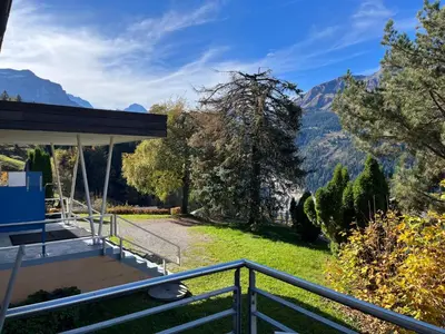 Ein allgemeiner Bergblick oder ein Berglick von der Ferienwohnung aus