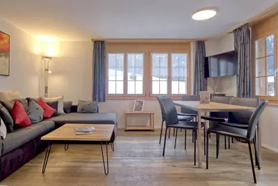 Ein Sitzbereich in der Unterkunft Apartment Dolce Vita - GRIWA RENT AG