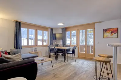 Ein Sitzbereich in der Unterkunft Apartment Dolce Vita - GRIWA RENT AG