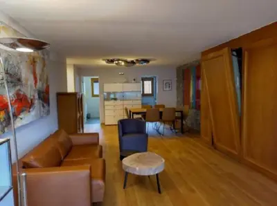 Ein Sitzbereich in der Unterkunft Panorama 26