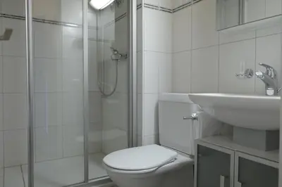 Ein Badezimmer in der Unterkunft Seewohnung 1