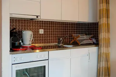 Küche/Küchenzeile in der Unterkunft Seewohnung 1