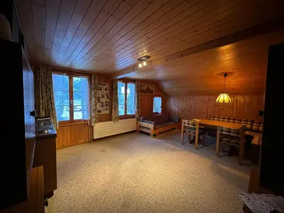 Ein Sitzbereich in der Unterkunft Hotel Bären Lodge
