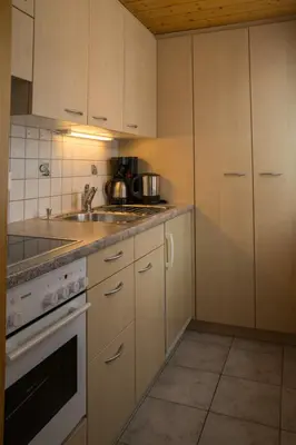 Küche/Küchenzeile in der Unterkunft Chalet Weisshorn 3