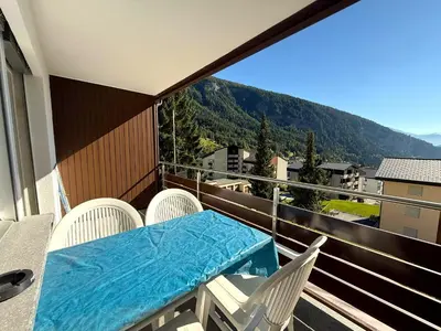 Ein allgemeiner Bergblick oder ein Berglick von der Ferienwohnung aus