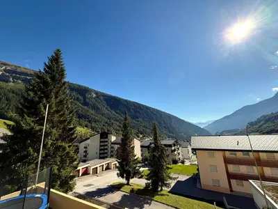 Ein allgemeiner Bergblick oder ein Berglick von der Ferienwohnung aus