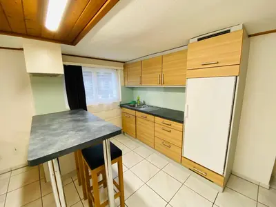 Küche/Küchenzeile in der Unterkunft Matten Central Residences