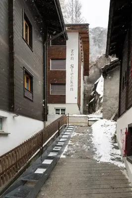 Ein allgemeiner Bergblick oder ein Berglick von der Ferienwohnung aus