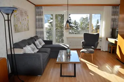 Ein Sitzbereich in der Unterkunft Haus Europe