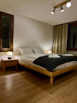 Ein Bett oder Betten in einem Zimmer der Unterkunft Breathtaking Waterfall Apartment nr.2