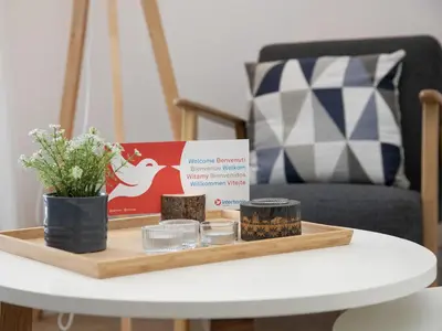 Ein Sitzbereich in der Unterkunft Apartment Chalet zur Höhe by Interhome