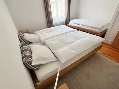 Ein Bett oder Betten in einem Zimmer der Unterkunft apartment Alpenrose