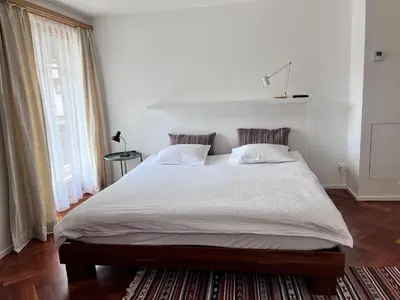 Ein Bett oder Betten in einem Zimmer der Unterkunft apartment Alpenrose