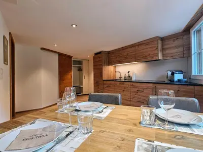 Küche/Küchenzeile in der Unterkunft Apartment Bergnest