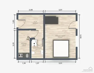 Grundriss der Unterkunft Modernes Apartment mit Alpenblick, Balkon & Parkplatz nahe Thun und Interlaken