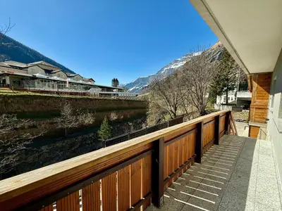 Ein allgemeiner Bergblick oder ein Berglick von der Ferienwohnung aus