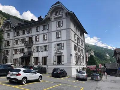 Ein allgemeiner Bergblick oder ein Berglick von der Ferienwohnung aus