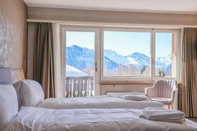 Ein Bett oder Betten in einem Zimmer der Unterkunft Rhodania 62