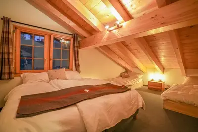 Ein Bett oder Betten in einem Zimmer der Unterkunft Brunnen Attika