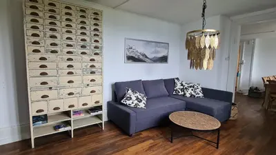 Ein Sitzbereich in der Unterkunft Swiss Holiday Apartments