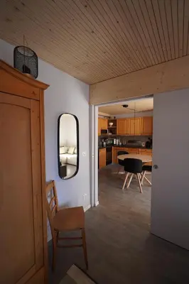Küche/Küchenzeile in der Unterkunft Renovierte Wohnung mit Ausblick für 1-2 Personen