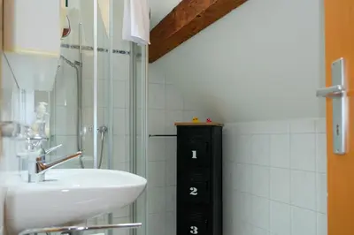 Ein Badezimmer in der Unterkunft Spatzennest