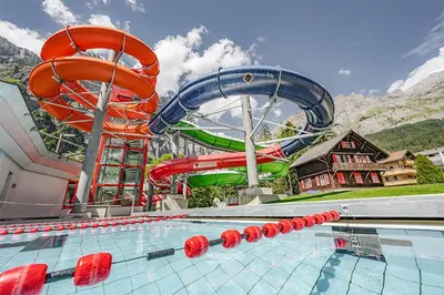 Der Swimmingpool an oder in der Nähe von Center, Sauna, View - Haus LINARIA