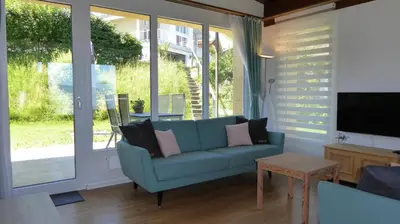 TV/Unterhaltungsangebot in der Unterkunft Ferienwohnung Träumli