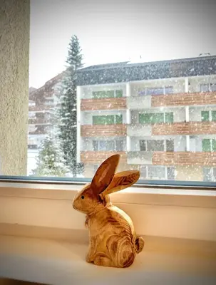 Ein allgemeiner Bergblick oder ein Berglick von der Ferienwohnung aus