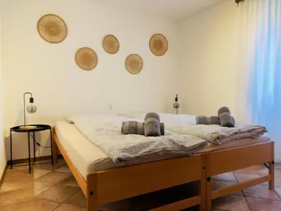Ein Bett oder Betten in einem Zimmer der Unterkunft Casa Leoni a Moghegno
