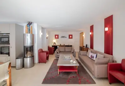 Küche/Küchenzeile in der Unterkunft Chalet Sole Apt 3