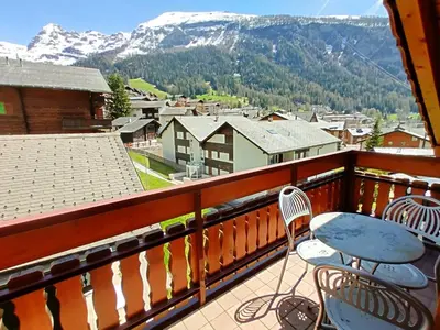 Ein allgemeiner Bergblick oder ein Berglick von der Ferienwohnung aus