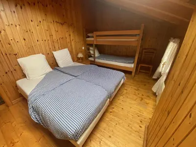Ein Bett oder Betten in einem Zimmer der Unterkunft Auberge du Val des dix