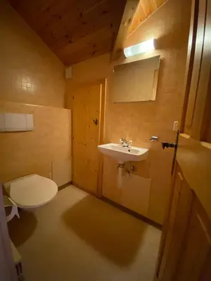 Ein Badezimmer in der Unterkunft Auberge du Val des dix