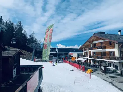 Appartement de vacances - ski-in ski-out im Winter