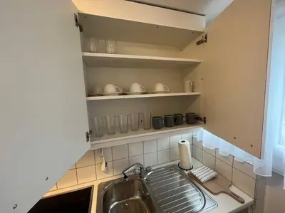 Küche/Küchenzeile in der Unterkunft Alpina Appartment Kandersteg