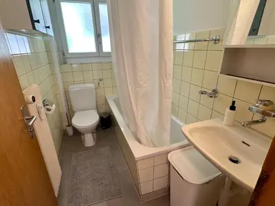 Ein Badezimmer in der Unterkunft Alpina Appartment Kandersteg