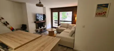 TV/Unterhaltungsangebot in der Unterkunft Appartement proche remontées refait à neuf